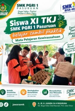 Tak Sekadar Belajar, Siswa XI TKJ SMK PGRI 1 Pasuruan Didorong Jadi Pengusaha Muda